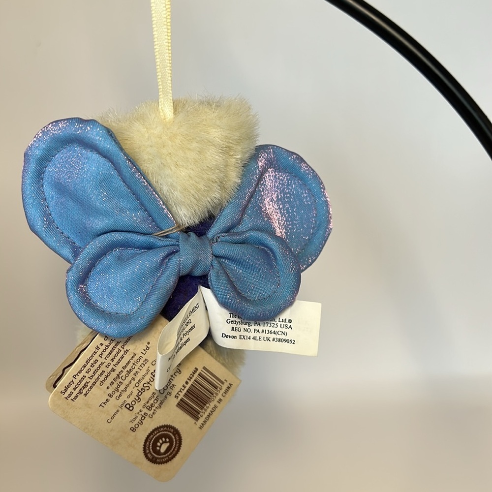 Boyds Bears Kitty Cat and Bear angel ornaments - Picture 8 of 13